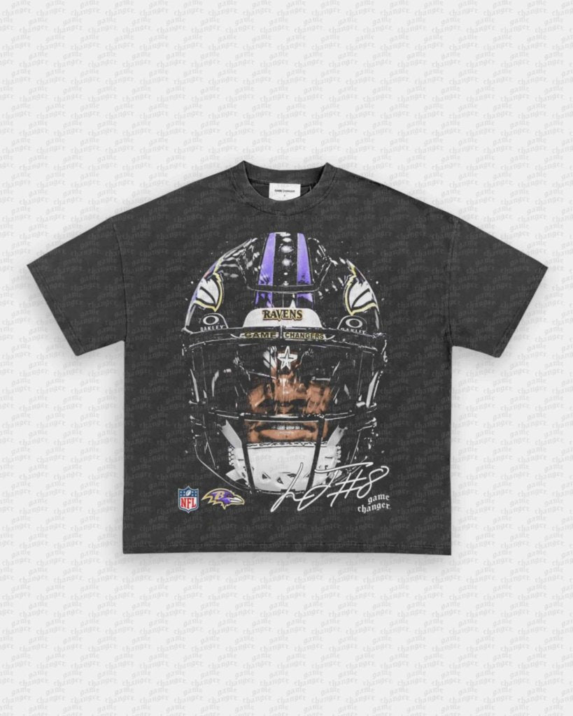 BIG FACE LAMAR JACKSON TEE - VIP - GAME CHANGERS - GAME CHANGERS GRAPHIC TEE