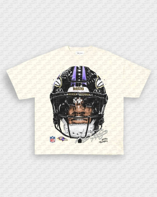 BIG FACE LAMAR JACKSON TEE - VIP - GAME CHANGERS - GAME CHANGERS GRAPHIC TEE