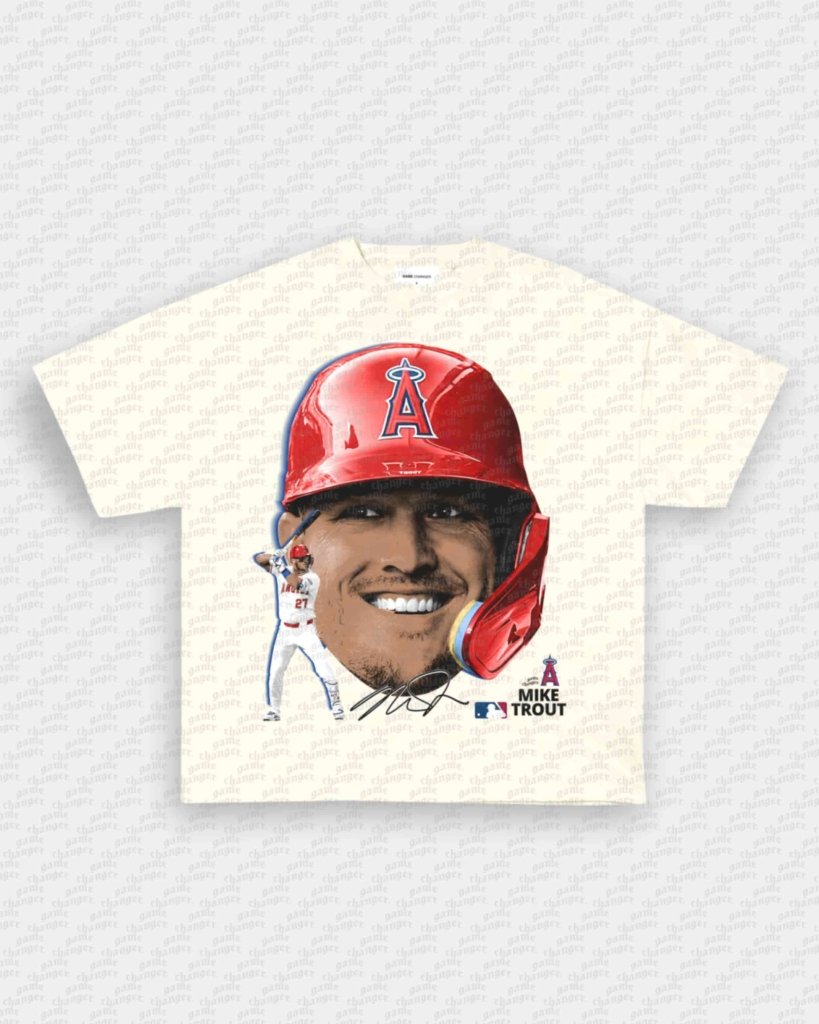 BIG FACE MIKE TROUT TEE - VIP - GAME CHANGERS - GAME CHANGERS GRAPHIC TEE