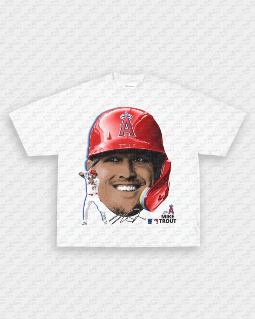 BIG FACE MIKE TROUT TEE - VIP - GAME CHANGERS - GAME CHANGERS GRAPHIC TEE