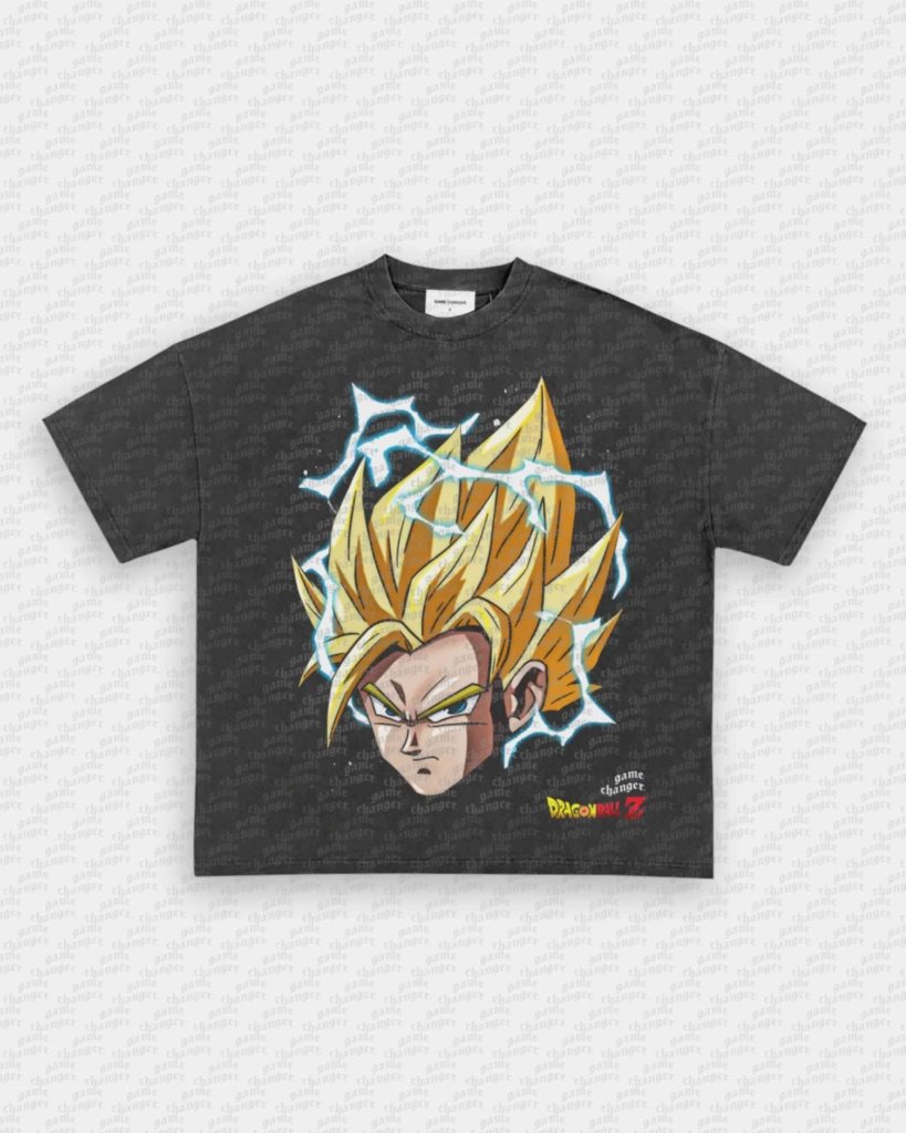 BIG FACE SSJ GOKU TEE - VIP - GAME CHANGERS GRAPHIC TEE