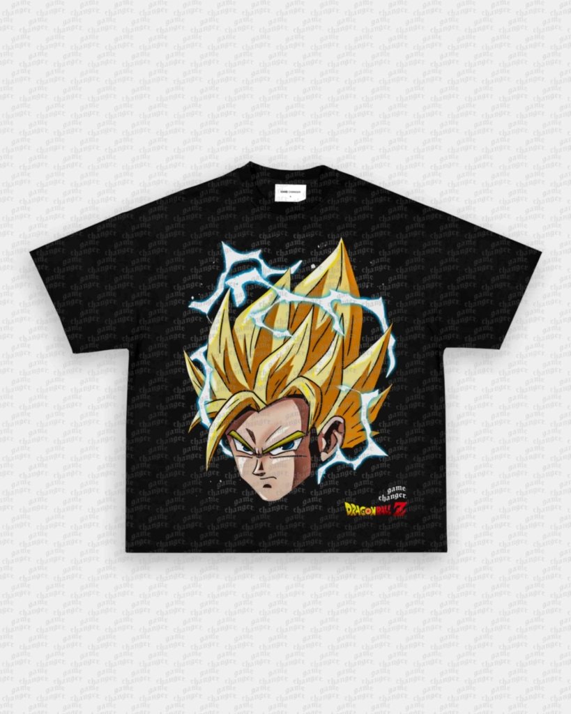 BIG FACE SSJ GOKU TEE - VIP - GAME CHANGERS GRAPHIC TEE