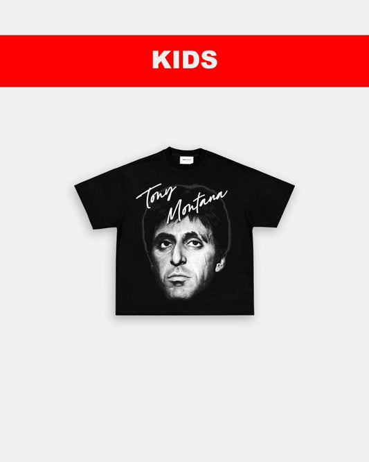 BIG FACE TONY MONTANA - KIDS TEE - VIP - GAME CHANGERS TEE