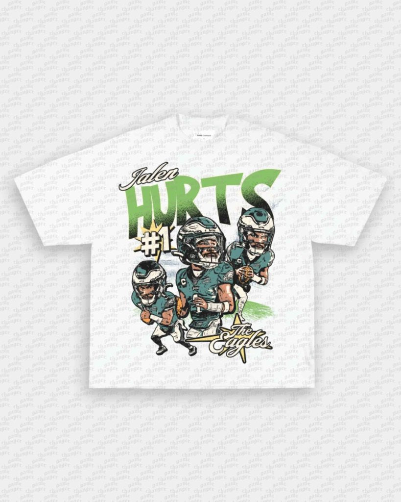 BIG HEAD JALEN HURTS TEE - VIP - GAME CHANGERS GRAPHIC TEE