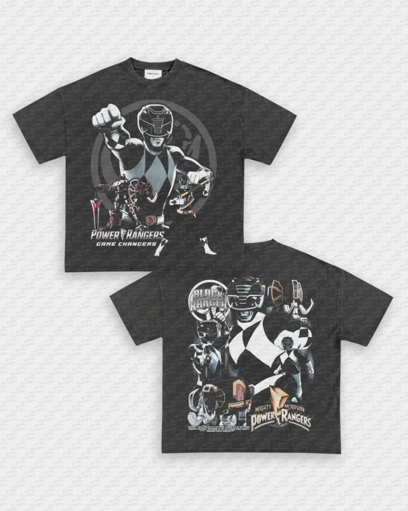 BLACK RANGER V2 TEE - [DS] - VIP - GAME CHANGERS - GAME CHANGERS GRAPHIC TEE