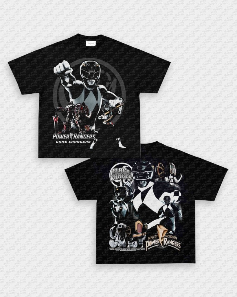 BLACK RANGER V2 TEE - [DS] - VIP - GAME CHANGERS - GAME CHANGERS GRAPHIC TEE