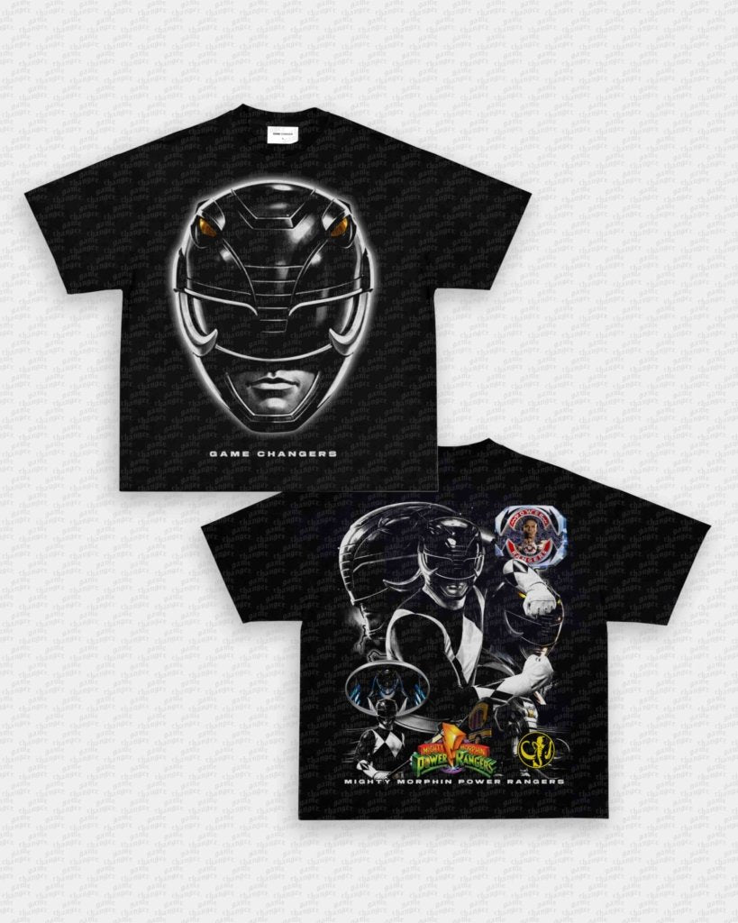 BLACK RANGER V3 TEE - [DS] - VIP - GAME CHANGERS - GAME CHANGERS GRAPHIC TEE