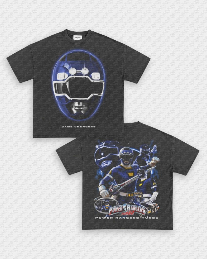 BLUE TURBO RANGER TEE - [DS] - VIP - GAME CHANGERS - GAME CHANGERS GRAPHIC TEE