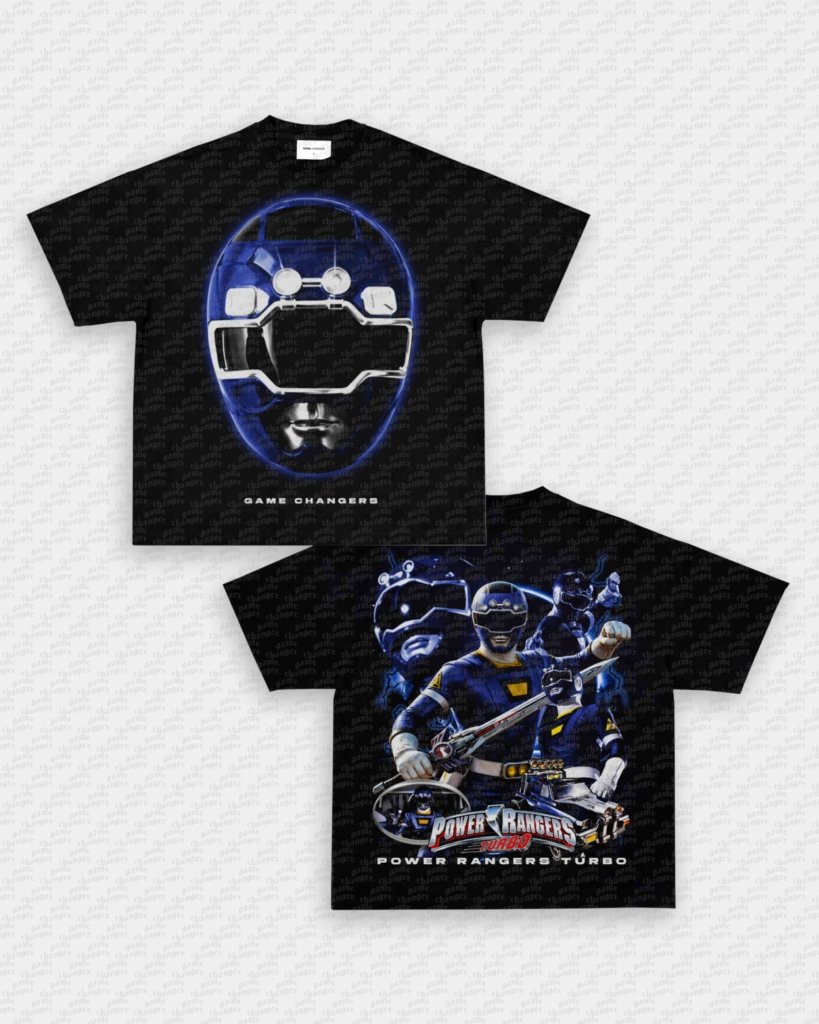 BLUE TURBO RANGER TEE - [DS] - VIP - GAME CHANGERS - GAME CHANGERS GRAPHIC TEE