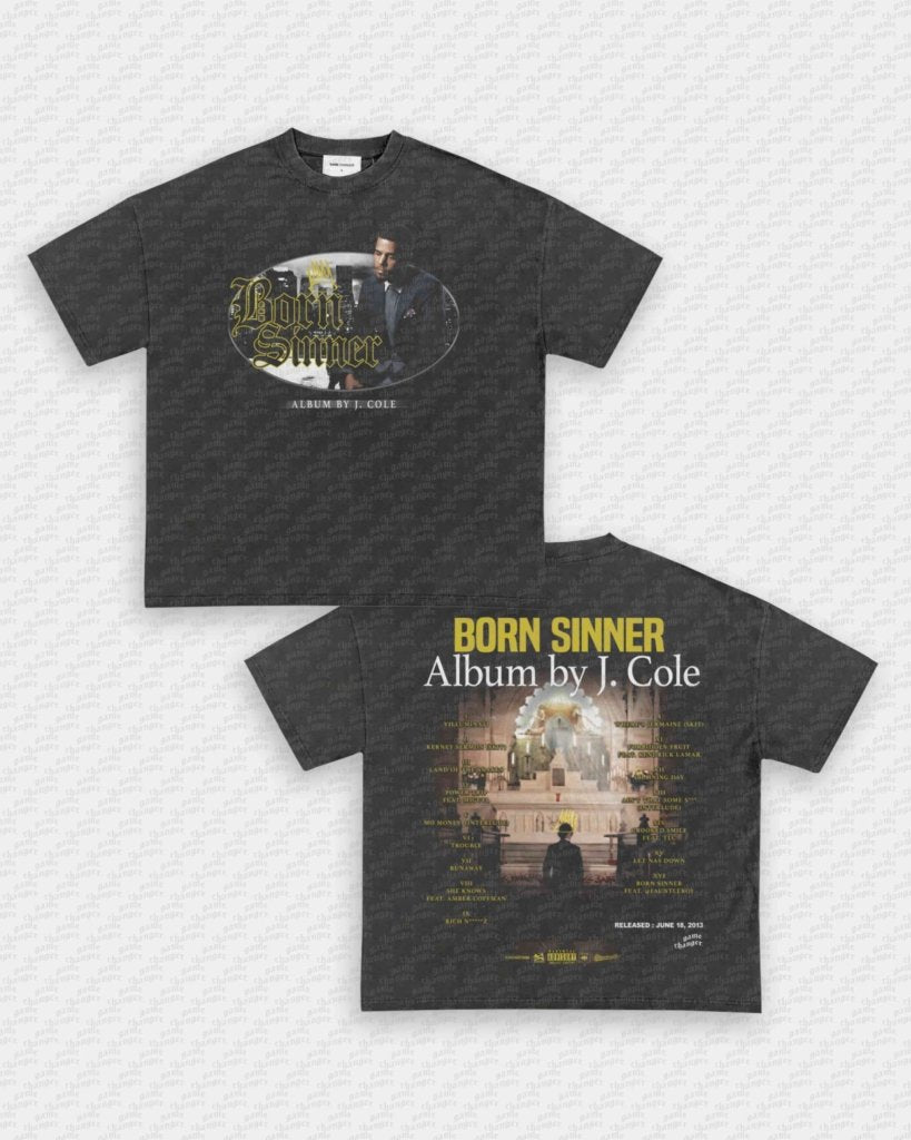 BORN SINNER TEE - [DS] - VIP - GAME CHANGERS - GAME CHANGERS GRAPHIC TEE