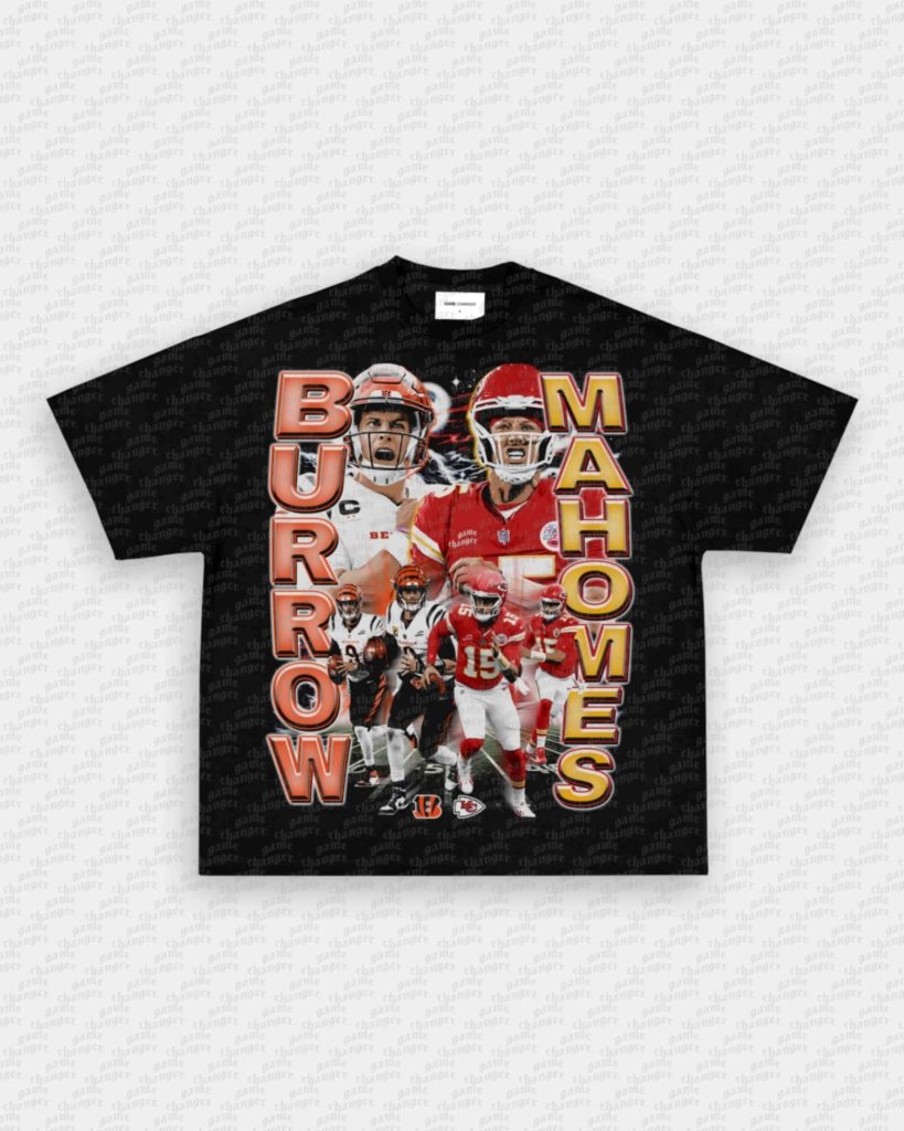 BURROW VS MAHOMES TEE - VIP - GAME CHANGERS - GAME CHANGERS GRAPHIC TEE