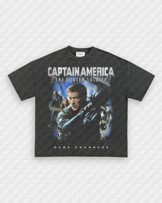 CAPTAIN AMERICA TWS V2 TEE - VIP - GAME CHANGERS TEE