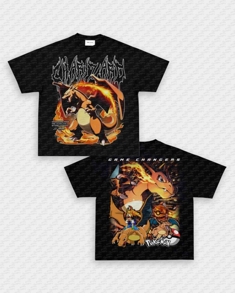 CHARIZARD TEE - [DS] - VIP - GAME CHANGERS - GAME CHANGERS GRAPHIC TEE