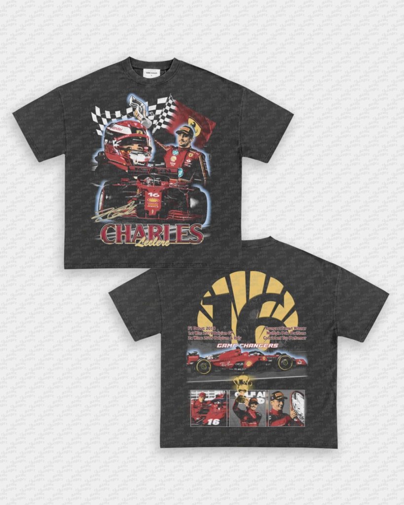 CHARLES LECLERC V2 TEE - [DS] - VIP - GAME CHANGERS - GAME CHANGERS GRAPHIC TEE