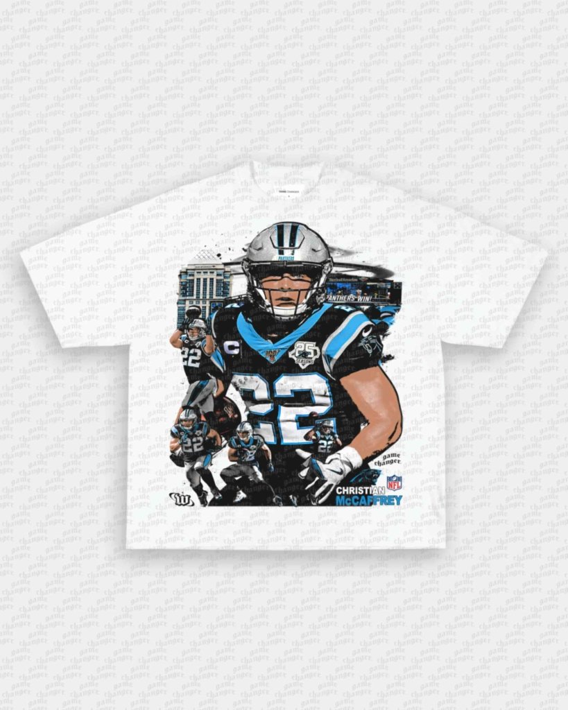 CHRISTIAN MCCAFFREY - PANTHERS TEE - VIP - GAME CHANGERS GRAPHIC TEE