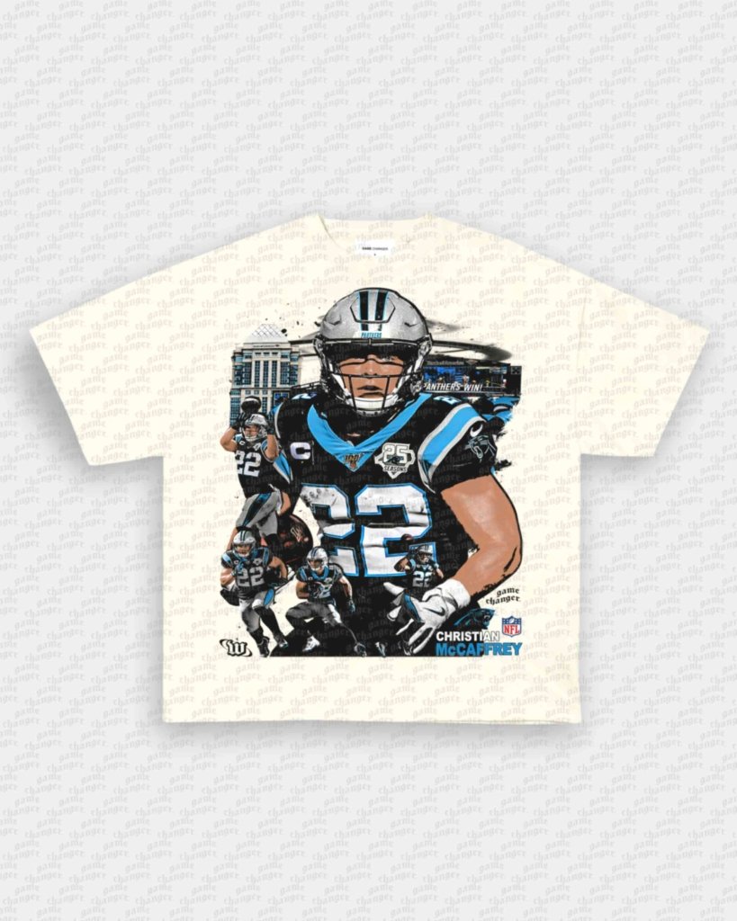 CHRISTIAN MCCAFFREY - PANTHERS TEE - VIP - GAME CHANGERS GRAPHIC TEE