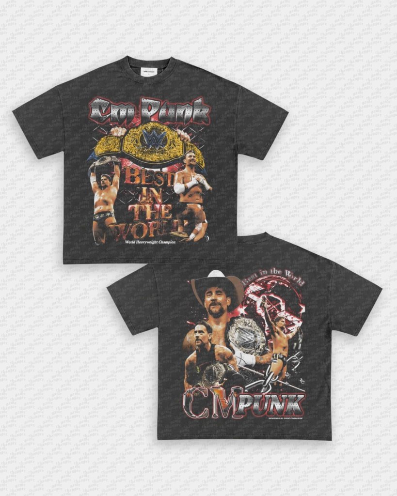 CM PUNK V4 TEE - [DS] - VIP - GAME CHANGERS - GAME CHANGERS GRAPHIC TEE