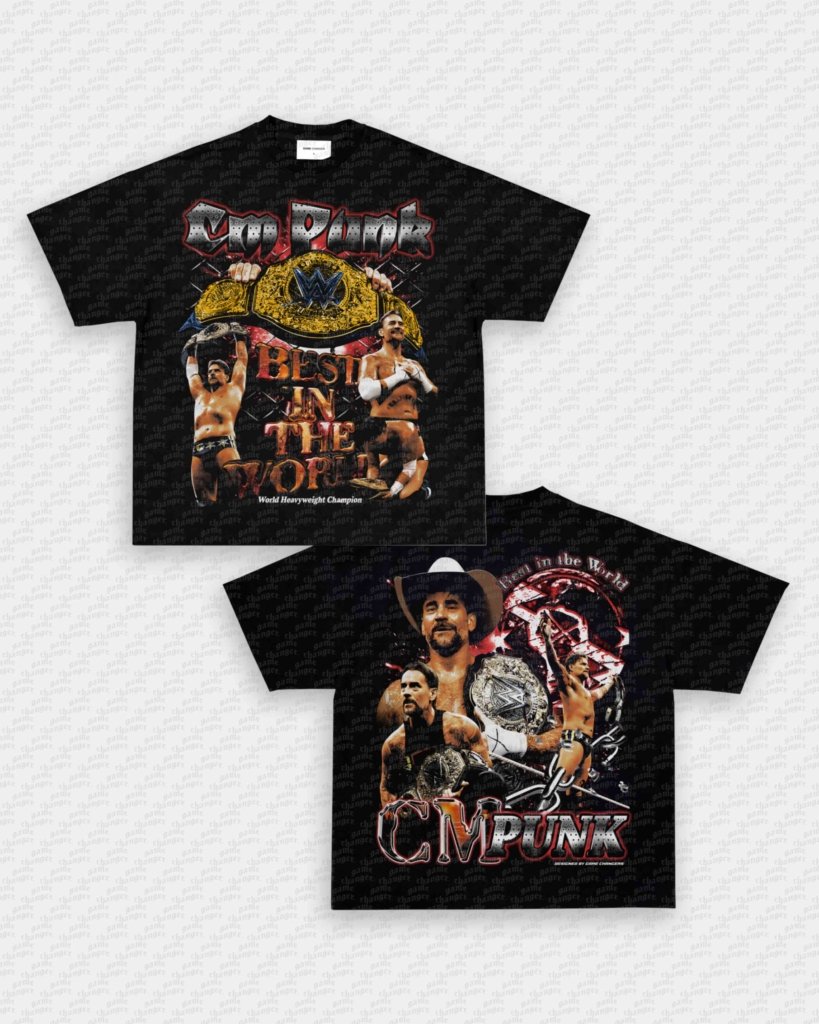 CM PUNK V4 TEE - [DS] - VIP - GAME CHANGERS - GAME CHANGERS GRAPHIC TEE