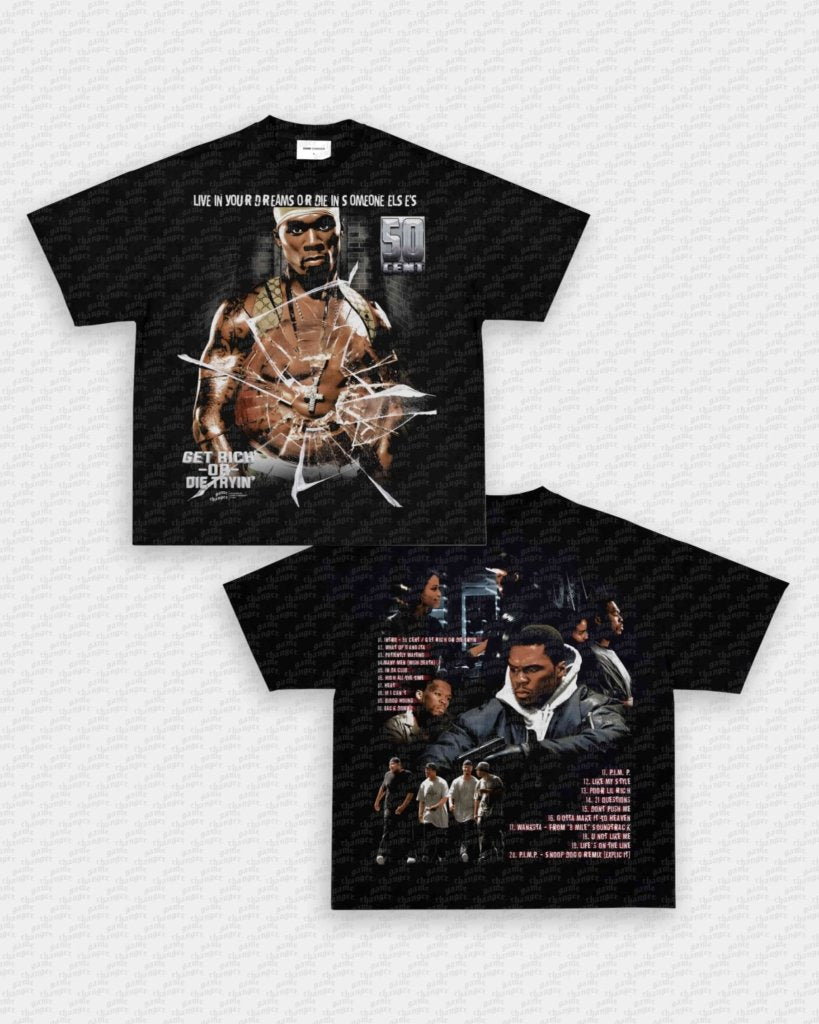 GET RICH OR DIE TRYIN TEE - [DS] - VIP - GAME CHANGERS - GAME CHANGERS GRAPHIC TEE