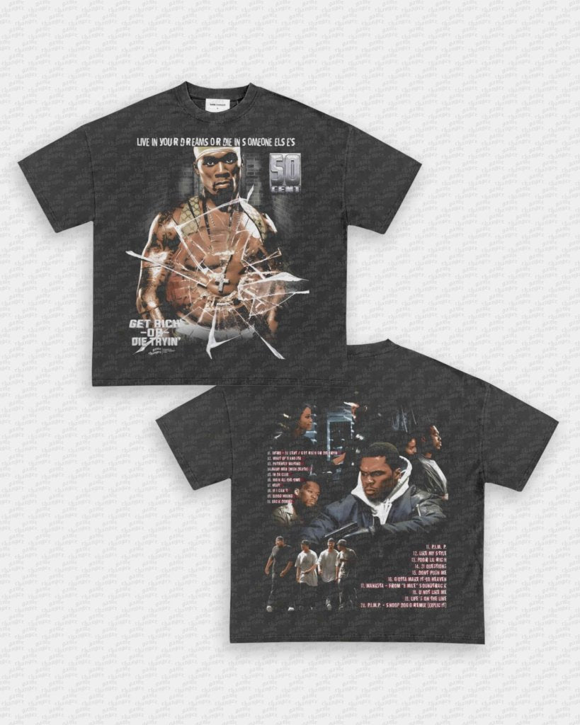 GET RICH OR DIE TRYIN TEE - [DS] - VIP - GAME CHANGERS - GAME CHANGERS GRAPHIC TEE