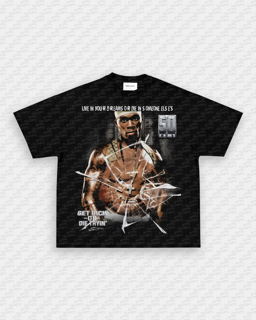 GET RICH OR DIE TRYIN V2 TEE - VIP - GAME CHANGERS - GAME CHANGERS GRAPHIC TEE