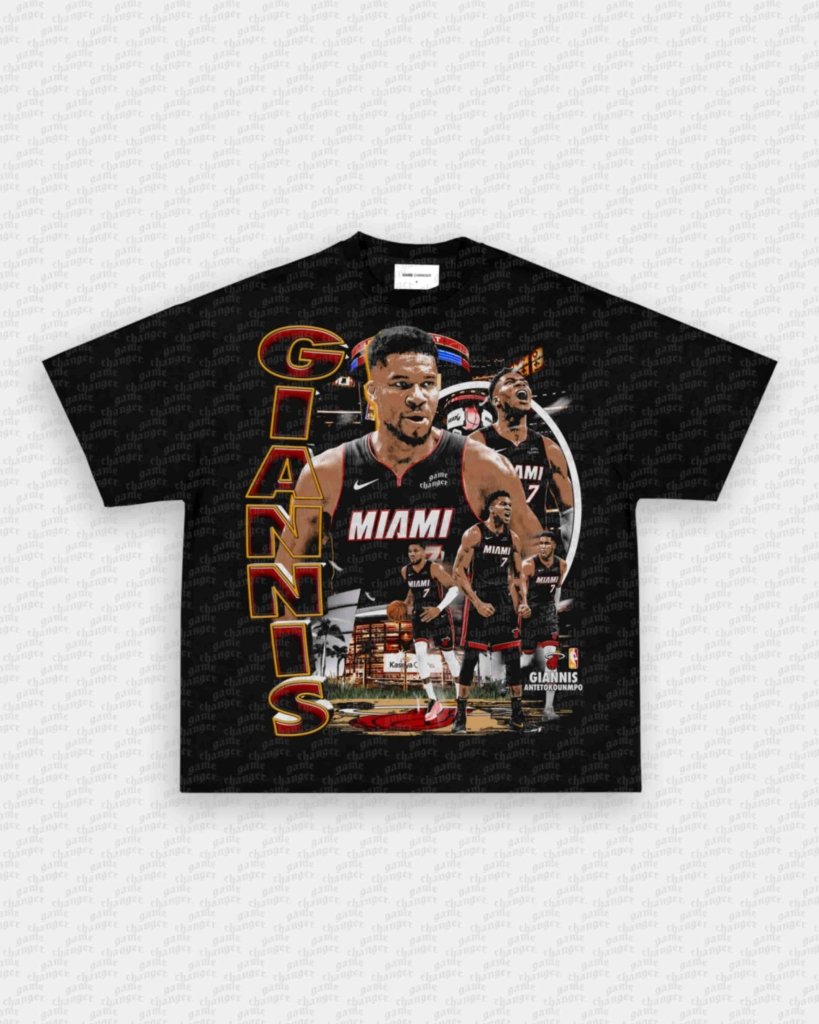 GIANNIS - HEAT TEE - VIP - GAME CHANGERS - GAME CHANGERS GRAPHIC TEE