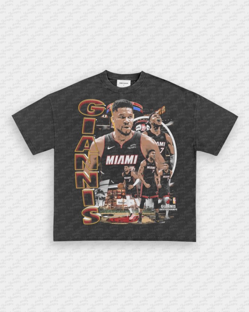GIANNIS - HEAT TEE - VIP - GAME CHANGERS - GAME CHANGERS GRAPHIC TEE