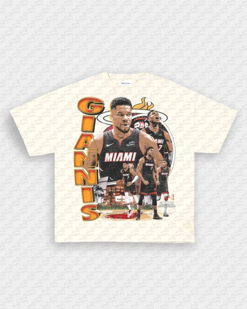 GIANNIS - HEAT TEE - VIP - GAME CHANGERS - GAME CHANGERS GRAPHIC TEE