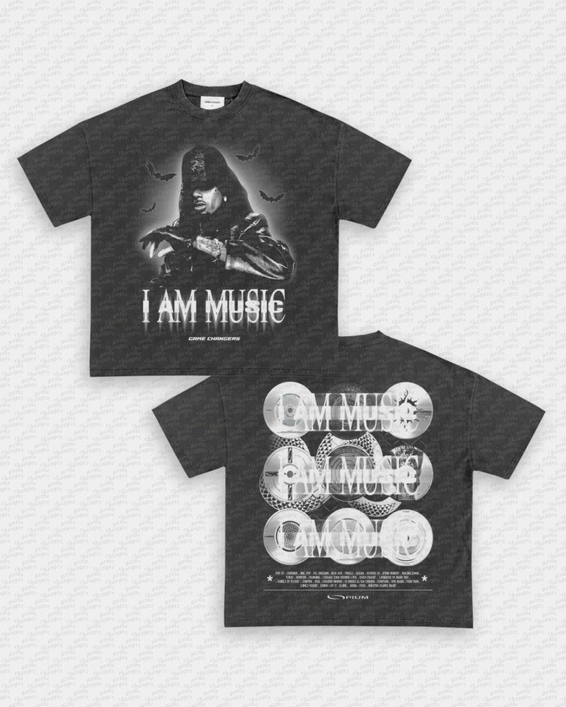 I AM MUSIC TEE - [DS] - VIP - GAME CHANGERS - GAME CHANGERS GRAPHIC TEE