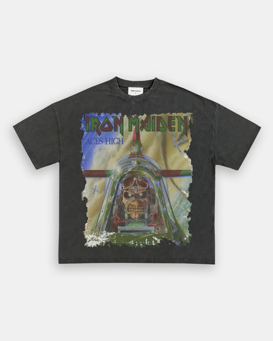 IRON MAIDEN ACES HIGH TEE - VIP - GAME CHANGERS - GAME CHANGERS GRAPHIC TEE