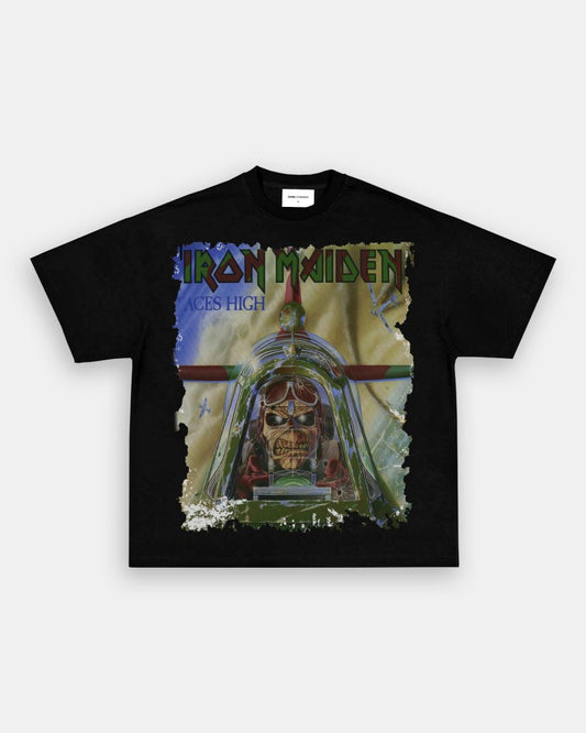 IRON MAIDEN ACES HIGH TEE - VIP - GAME CHANGERS - GAME CHANGERS GRAPHIC TEE