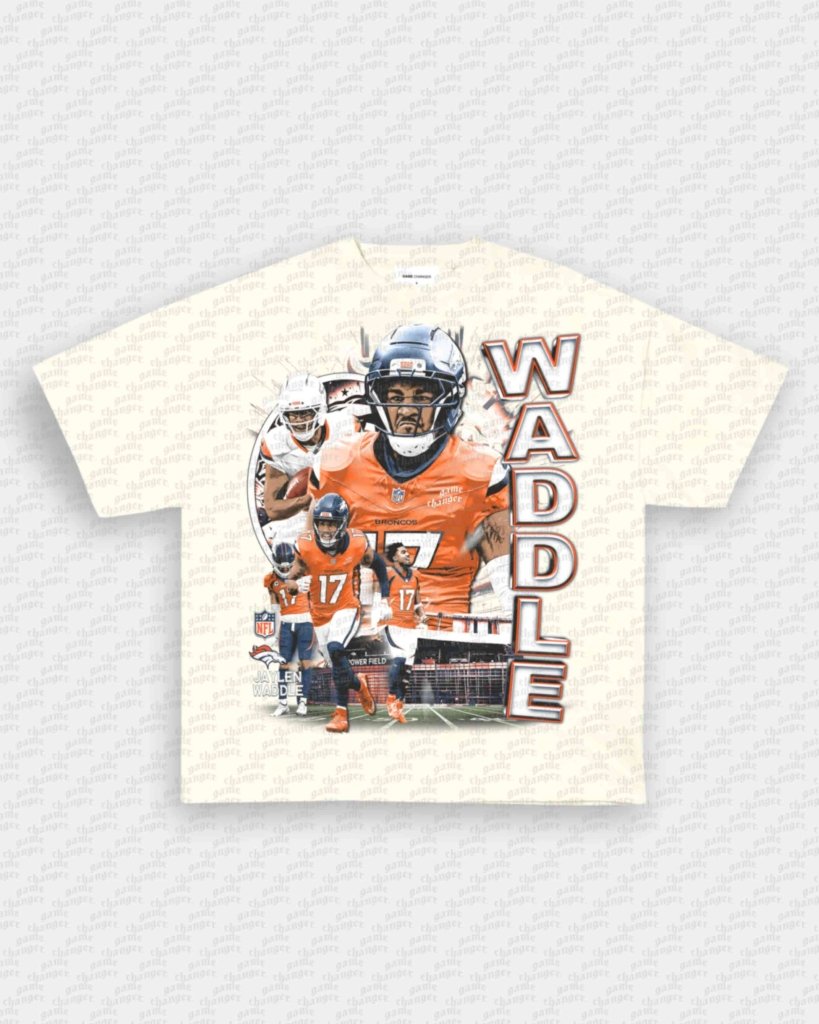 JAYLEN WADDLE - BRONCOS TEE - VIP - GAME CHANGERS - GAME CHANGERS GRAPHIC TEE
