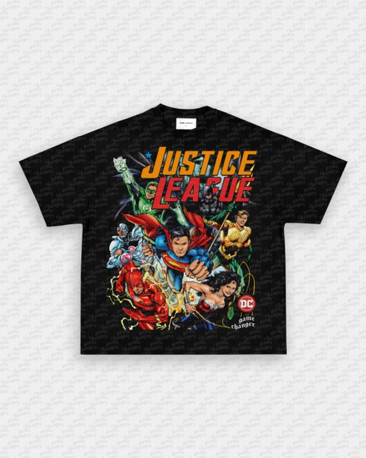 JUSTICE LEAGUE V2 TEE - VIP - GAME CHANGERS GRAPHIC TEE