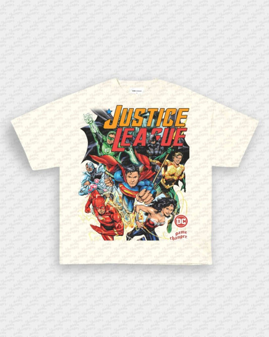 JUSTICE LEAGUE V2 TEE - VIP - GAME CHANGERS GRAPHIC TEE