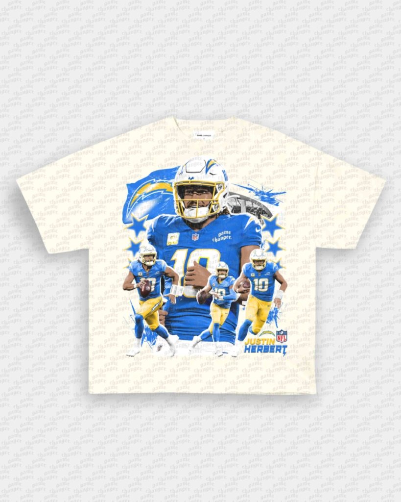 JUSTIN HERBERT V2 TEE - VIP - GAME CHANGERS - GAME CHANGERS GRAPHIC TEE