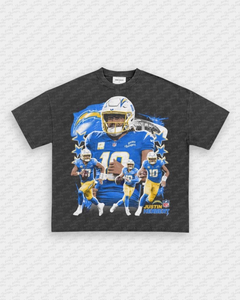 JUSTIN HERBERT V2 TEE - VIP - GAME CHANGERS - GAME CHANGERS GRAPHIC TEE