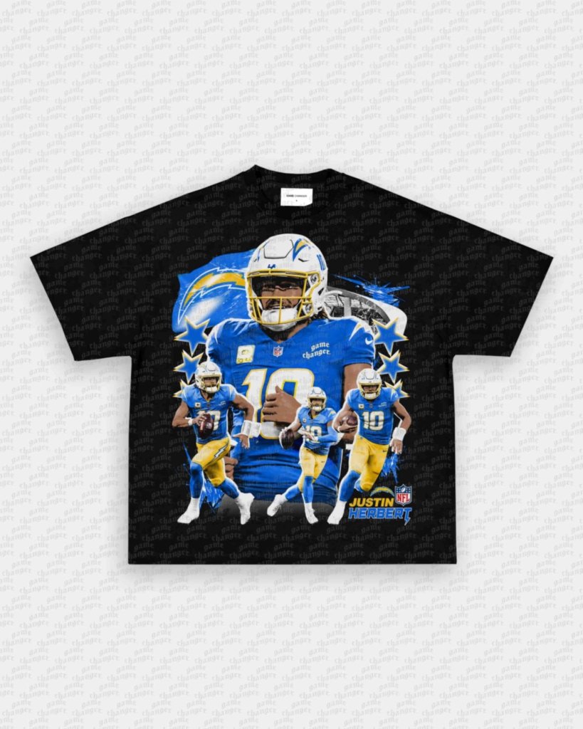 JUSTIN HERBERT V2 TEE - VIP - GAME CHANGERS - GAME CHANGERS GRAPHIC TEE