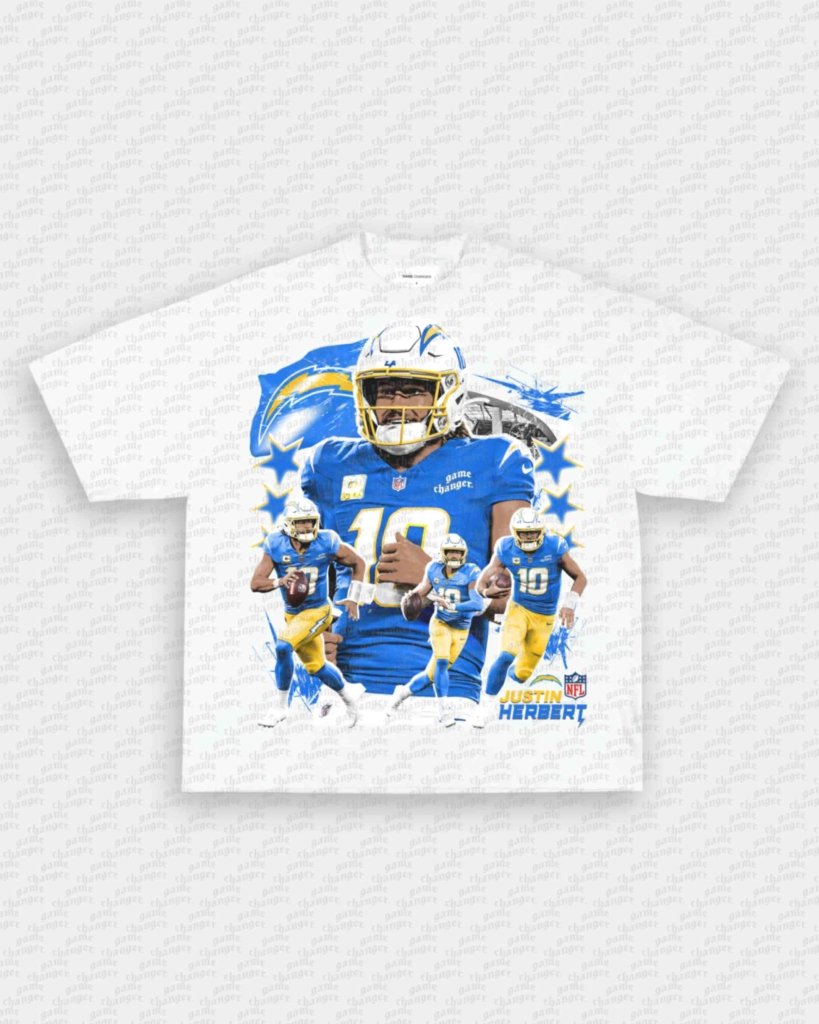 JUSTIN HERBERT V2 TEE - VIP - GAME CHANGERS - GAME CHANGERS GRAPHIC TEE