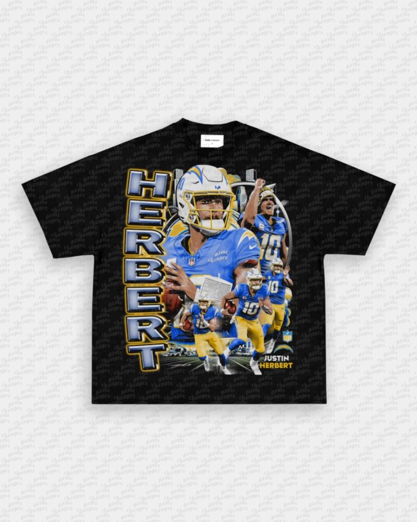 JUSTIN HERBERT V3 TEE - VIP - GAME CHANGERS - GAME CHANGERS GRAPHIC TEE