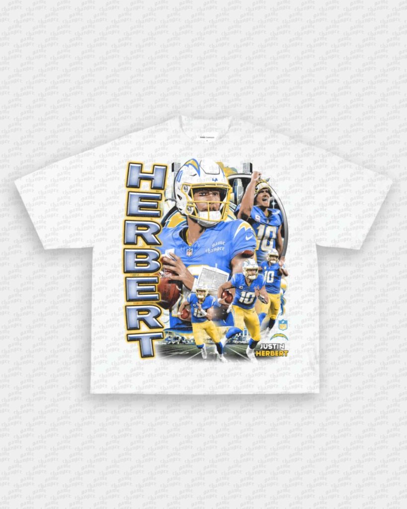 JUSTIN HERBERT V3 TEE - VIP - GAME CHANGERS - GAME CHANGERS GRAPHIC TEE