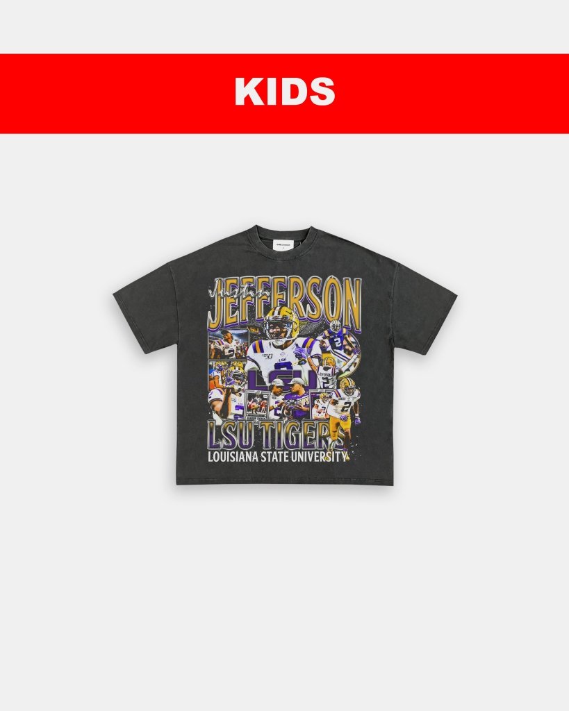 JUSTIN JEFFERSON - LSU - KIDS TEE - VIP - GAME CHANGERS TEE