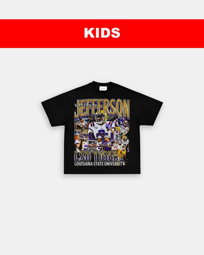 JUSTIN JEFFERSON - LSU - KIDS TEE - VIP - GAME CHANGERS TEE