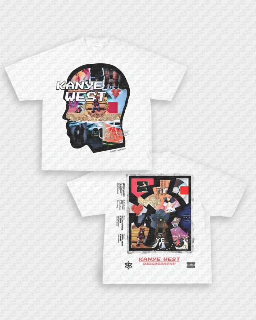 KANYE DISCOGRAPHY TEE - [DS] - VIP - GAME CHANGERS - GAME CHANGERS GRAPHIC TEE