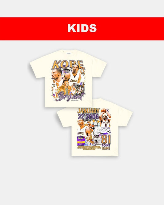 KOBE - 81 - POINT GAME DS - KIDS TEE - [DS] - VIP - GAME CHANGERS TEE