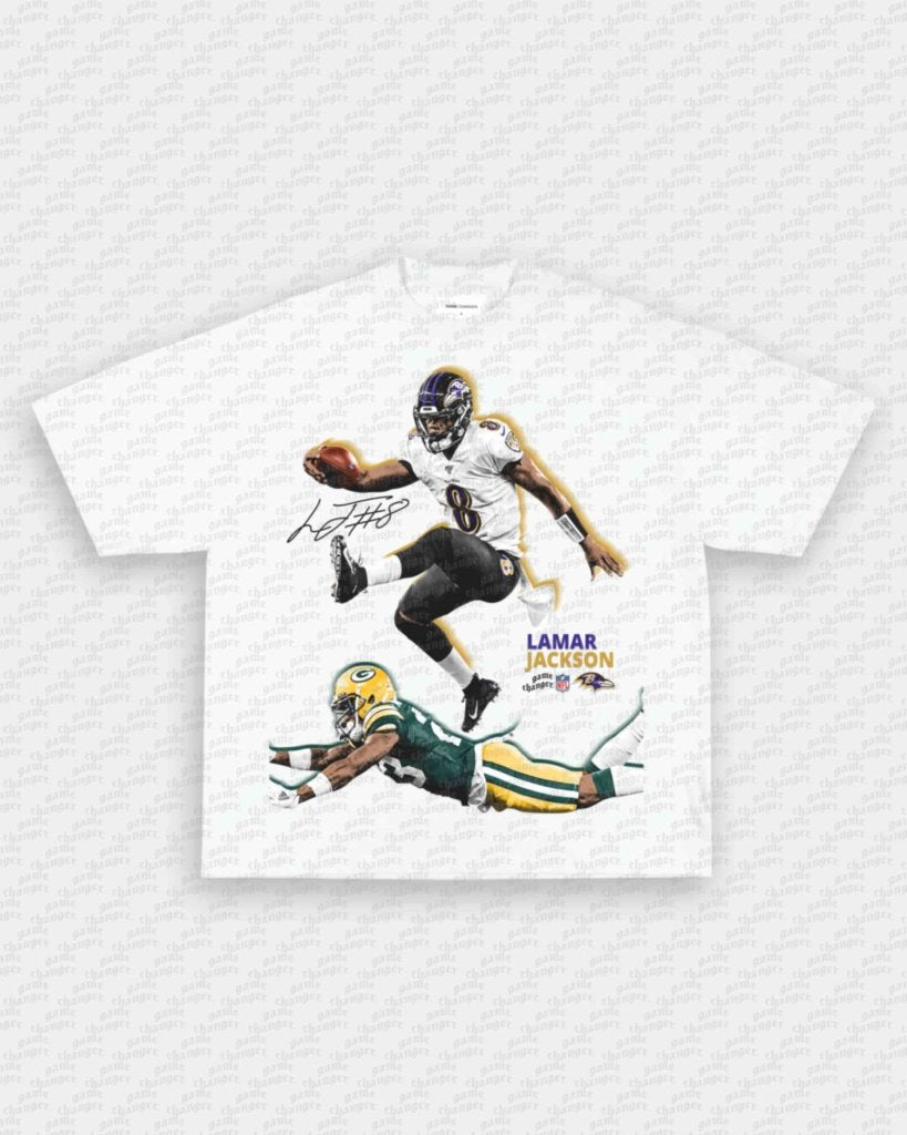 LAMAR JACKSON V2 TEE - VIP - GAME CHANGERS - GAME CHANGERS GRAPHIC TEE