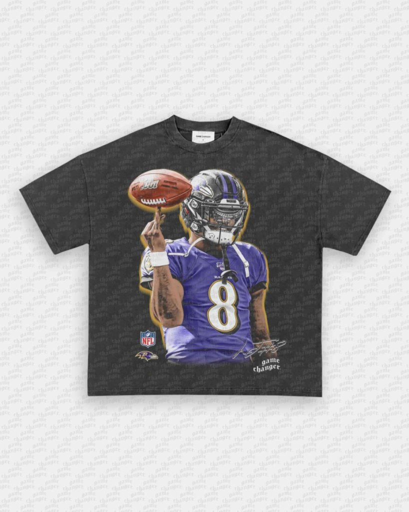 LAMAR JACKSON V3 TEE - VIP - GAME CHANGERS - GAME CHANGERS GRAPHIC TEE