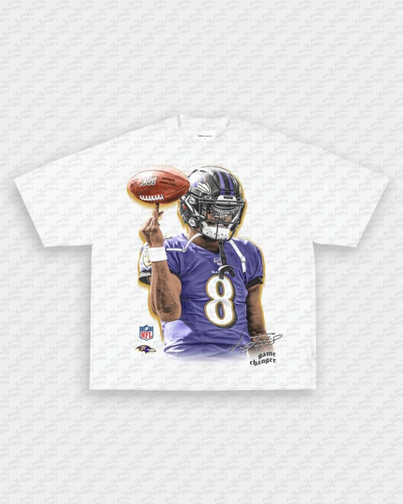LAMAR JACKSON V3 TEE - VIP - GAME CHANGERS - GAME CHANGERS GRAPHIC TEE