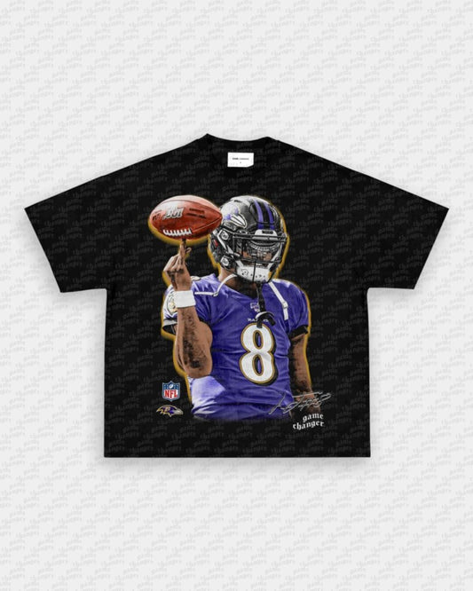 LAMAR JACKSON V3 TEE - VIP - GAME CHANGERS - GAME CHANGERS GRAPHIC TEE