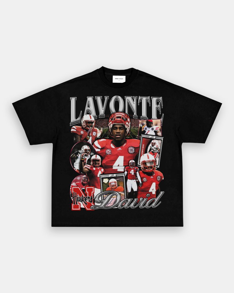 LAVONTE DAVID - NEBRASKA TEE - VIP - GAME CHANGERS TEE