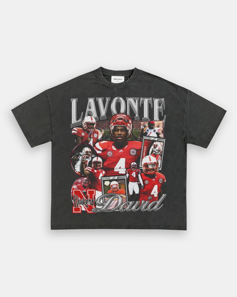 LAVONTE DAVID - NEBRASKA TEE - VIP - GAME CHANGERS TEE